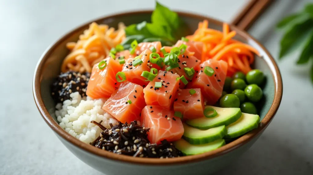 salmon poke bowl
