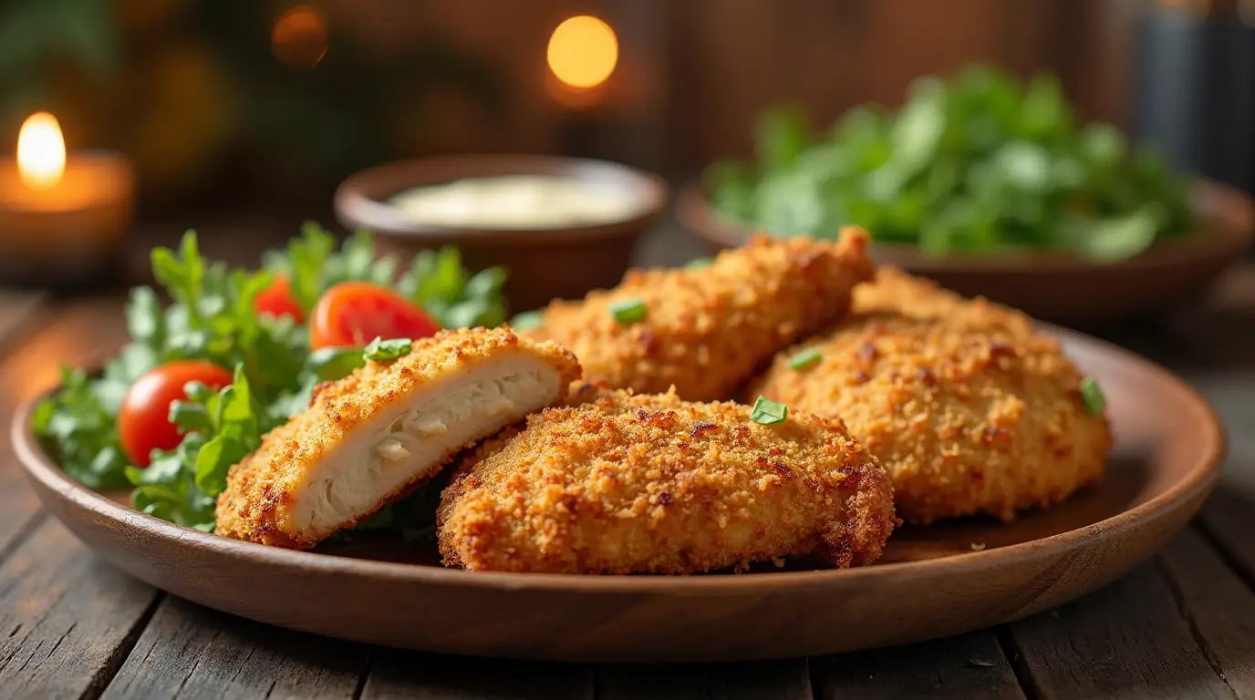 Oven-Baked Breaded Chicken